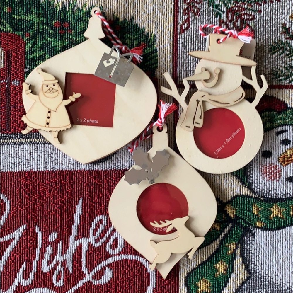 Christmas wooden ornaments